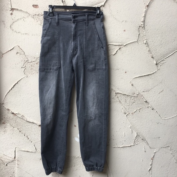 MOTHER Denim The Wrapper Patch Springy Ankle Jeans I Size 25 - Picture 4 of 10